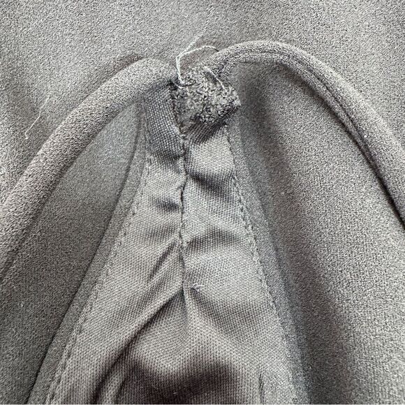 Lulus Amelia Plunge Neck Racerback Sleeveless Maxi Dress Evening Gown Black XS - Picture 12 of 14